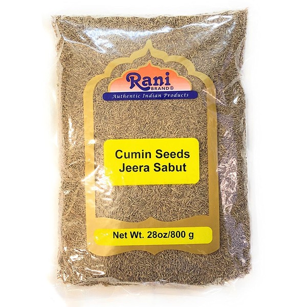 Rani Cumin Seeds Whole (Jeera) Spice 28oz (800g) ~ All Natural | Gluten Friendly | NON-GMO | Vegan | Indian Origin