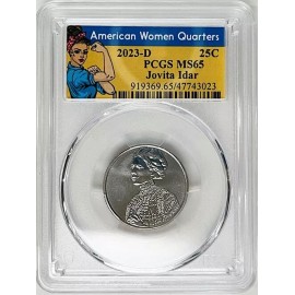 2023 D BU Jovita Idar American Woman Quarters PCGS MS 65 Rosie Label