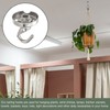 YOKIVE 2 Pcs Alloy Ceiling Hook, Screws Mount Open Hanger