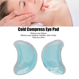 Gel Ice Pack, Reusable Cooling Eye Pads, Hot Cold Compress Leakage Proof Portable Soft and Skin Friendly Under Eye Patches for Dark Circles and Puffiness, Eye Relax