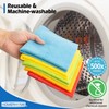 HOMERHYME HOMERHYME Microfiber Cleaning Cloths, 100 Pack Cleaning Rags Microfiber