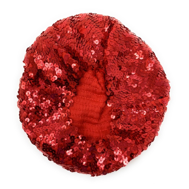Cadoline Ladies Multicolor Elastic Sequin Polyester Flapper Hat 23cm Diameter,