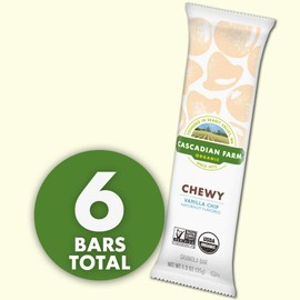 Cascadian Farm Organic Vanilla Chip Chewy Granola Bars, 6 ct, 7.4 oz