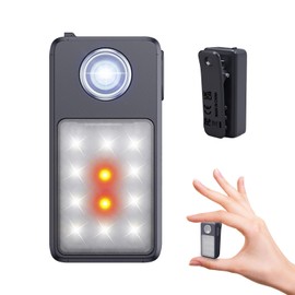 Ebukur Clip on Flashlight, Rechargeable Safety Running Light with 3 Modes, Running Lights for Runners are IPX7 Waterproof, Hands Free Flashlight for Walking, Hiking, Dog Walking & Camping (2 Pack)