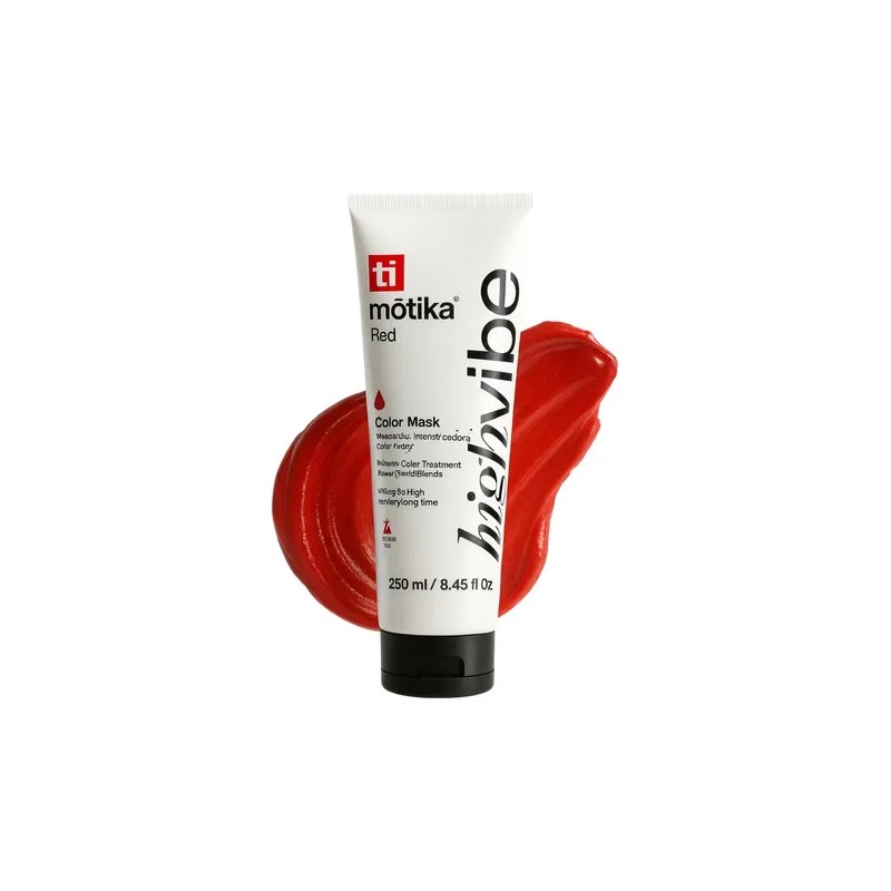 Mascarilla Tratamiento Para Cabello Motika High Vibe Rojo