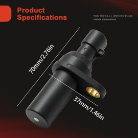 MospdyGear 55187380 Crankshaft Position Sensor, Replacement for ALFA ROMEO MiTo 1.4 2011-2018, Replaces 55267144 AS51-9E731-AA 9S51-12297-BA 9S51-9E731-BA