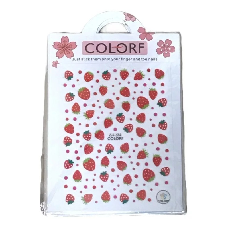 COLORF +1200 Stickers Para Uñas Calcomanías 12 Pzas Pegatinas