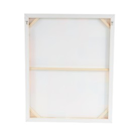 Deco 79 Canvas Geometric Living Room Framed Wall Art Ombre Square Pop Art Canvas Wall Art with White Frame, Wall Art 33" x 2" x 41", Multi Colored