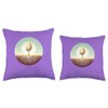 Sprouting Seed Growing Deep Roots Throw Pillow