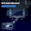 Rearview Mirror Car Phone Holder 360° Rotatable and Retractable Adjustable