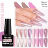 MEET ACROSS 8pcs Gel Nail Polish Set, Soak off UV
