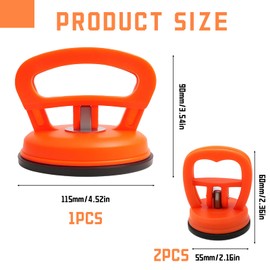 3 Pack Car Dent Puller Kit, Car Dent Puller with Strong Suction Cups for Vehicle Surface, Glass, and Tile Repair, Easy-to-Use Dent Remover Tool for Car Body Dent Removal, Includes 2 Small and 1 Large