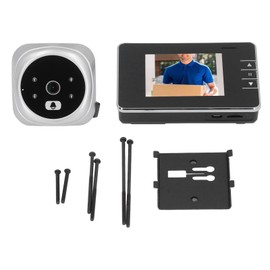 CHICIRIS Cámara de Mirilla, Timbre con Vídeo con Pantalla LCD de 4,3 Pulgadas 1080P, Visión Nocturna Gran Angular de 120 Grados, Detección de Movimien