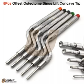 Medentra Osteotomes Offset Sinus Lift Mushroom Elevators Dental Ridge Splitting Chisels