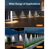 12 Pack Decorative Solar Powered Fence Lights Outdoor Waterproof with