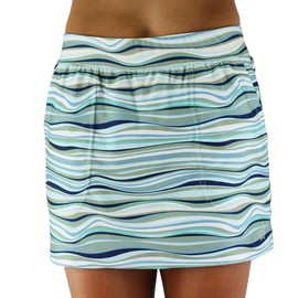 UV SKINZ UPF 50+ Womens Active Swim Skirt (3XL, Serene Waves)