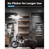 toberich 2-Pack Plug in Garage Lights, 180W 18000LM Linkable LED