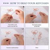 Sugiury 6 Pcs Beadable Keychain Bars Bulk for Beads DIY