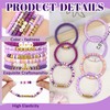 JOLYEAK 7PCS Friendship Bracelets,Heishi Clay Bead Bracelet,Stackable Preppy Bracelets for