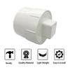 Fitvell 6" PVC Sewer Cleanout Adapter with Plug Pipe Fitting