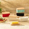 Sweese Large Butter Dish with Lid for Countertop, Airtight Butter