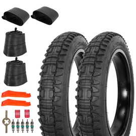 WEIYINGSI Heavy Duty 20x4 98-406 E-Bike Fat Tires, High-Performance Wear-Resistant 20X4.0 Fat Tire and Tube Sets for 20 Inch E-Bike Mountain Snow Bike Tire - 2Pack