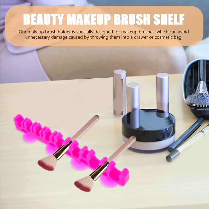 1Pcs Silicone Make up Brush Holder Cosmetic Brush Drying Rack