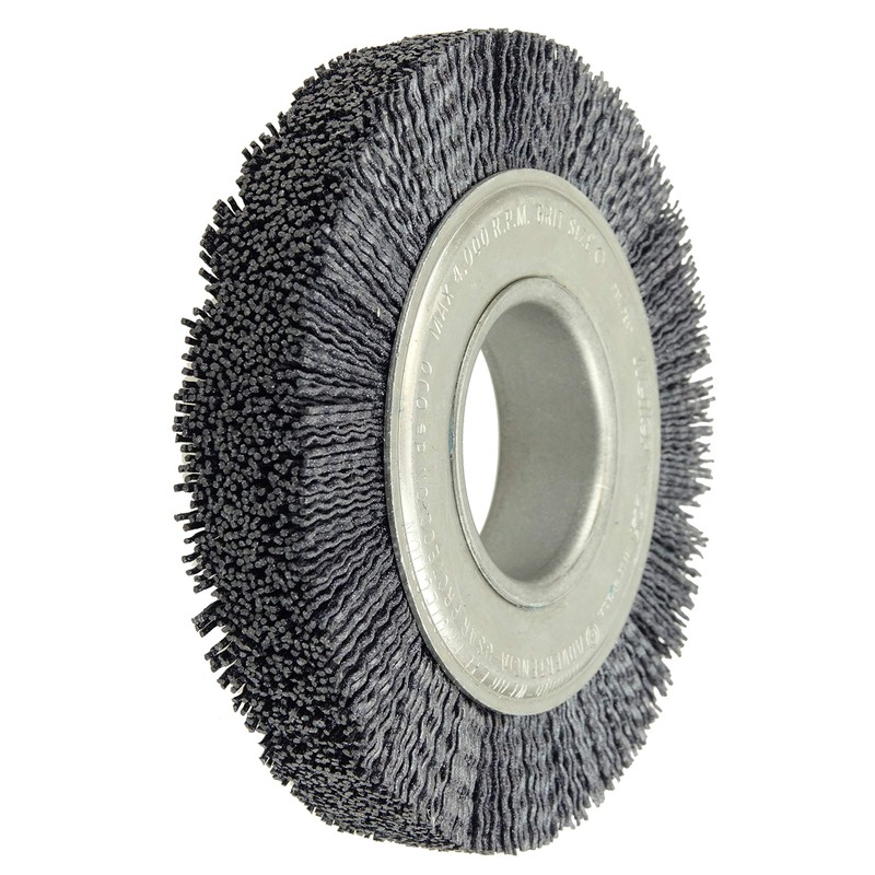 Weiler 86181 6" Burr-RX Crimped Filament Wheel Brush, .035/80CG Fill,