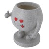 Succulent Pot Adorable Smiling Figure Standing Thumb Up Resin Flower