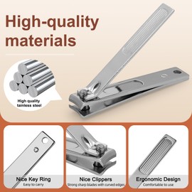 Premium Manicure Set Nail Clippers,Cuticle Nail Care Tools,Professional Personal Care Set Fingernail Toenail Clippers Nail Grooming Set for Men and Women(D-Khaki)