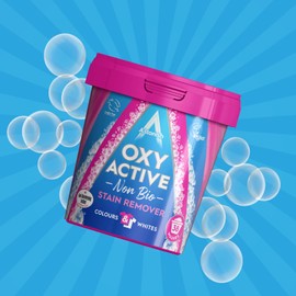 Astonish Oxy Active Fabric Stain Remover, Stain and Odour Eliminating, Fabric Brightening, Non Bio, 825g