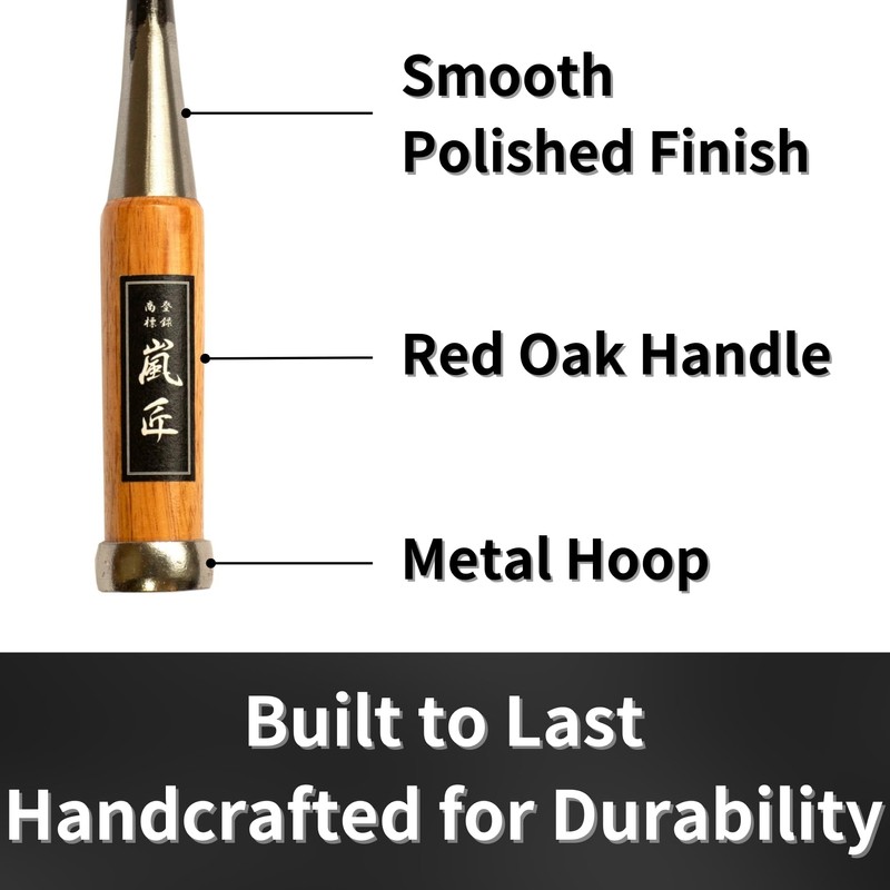 RANSHOU Japanese Chisel 9mm 3/8" Mortise Chisel Oire Nomi, Professional