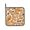 YYHWHJDE Cookies Food Chocolate Chip Biscuits Printed Quality Oven Mitts