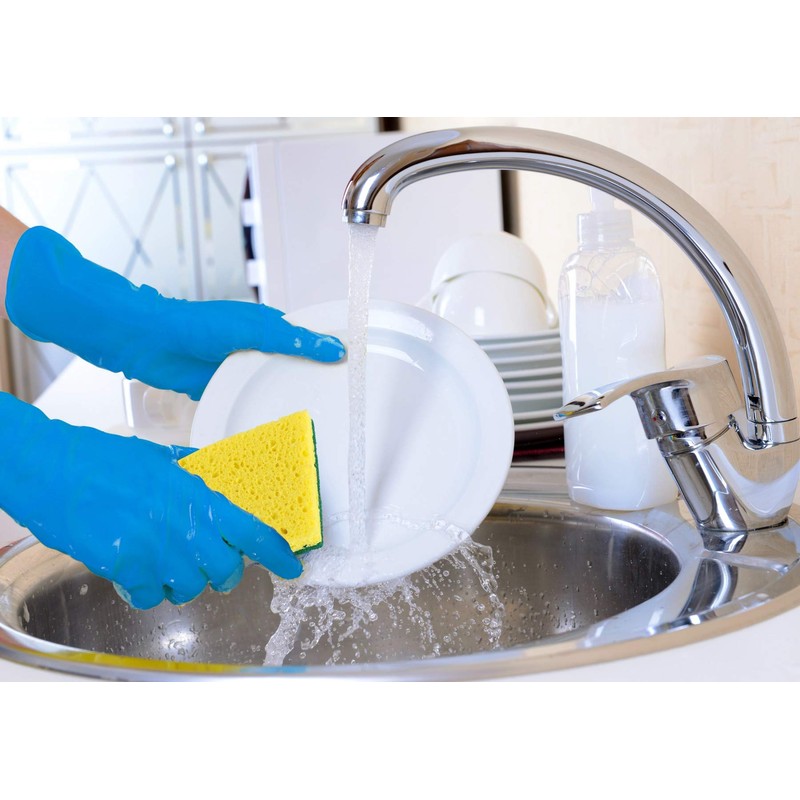 Scrubee Heavy Duty Scrub Sponge with Scouring Pad, Kitchen Dishwashing,