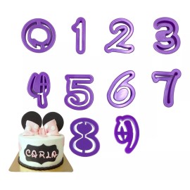 A4f Solutions Cortadores De Números Para Fondant, Tipografía Fantasía