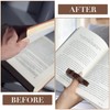 2 Pcs Book Page Holder, Thumb Book Page Holder, Walnut