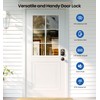 Veise Keyless Entry Door Lock with 2 Knobs, Electronic Backlit