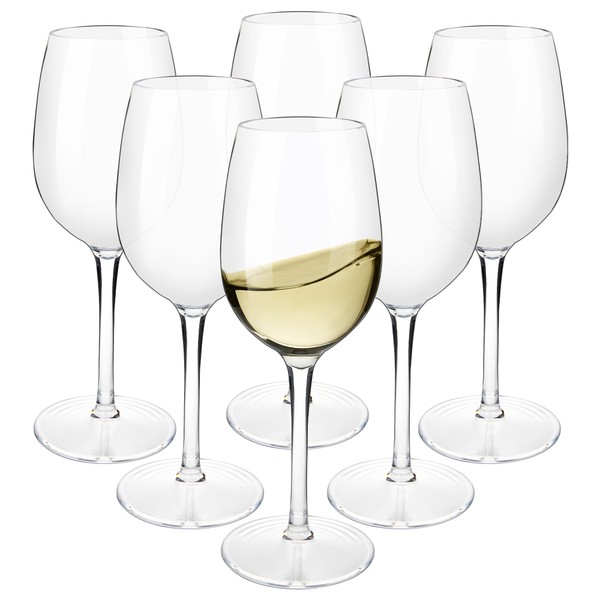 BETTERFUN Tritan-Plastic Floating Red Wine Glasses for Pool Set of