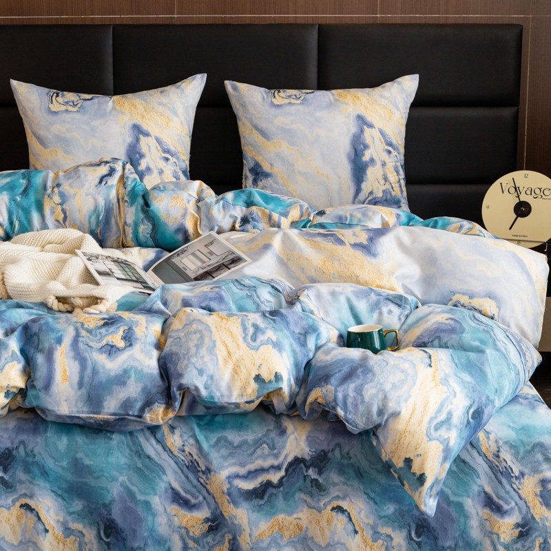 FEBE Bed Linen Marble Duvet Cover Set 140 x 200