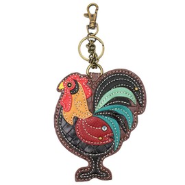 CHALA Farm Collection Women's Decorative Key Fob/Coin Purse Accessory (Rooster)