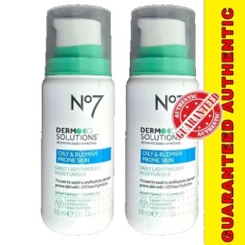 NO7 DERM SOLUTIONS OILY BLEMISH PRONE SKIN DAILY DETOX GEL CLEANSER 3OZ LOT OF 3