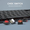 Zjmehty Kailh 1350 Chocolate Brown Low Profile Mechanical Keyboard Switches,Tactile