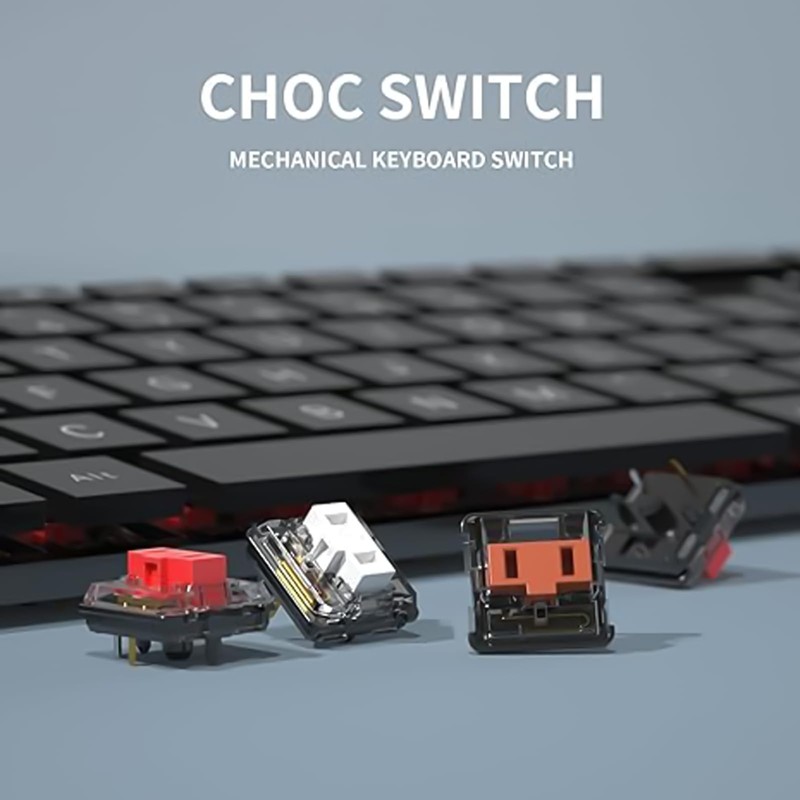 Zjmehty Kailh 1350 Chocolate Brown Low Profile Mechanical Keyboard Switches,Tactile