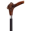 Walking Cane with Stag Horn Handle on Black Hardwood Shaft. Wt. Cap 250 lb