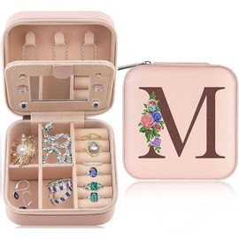 Joyero de Viaje Elegante con Compartimentos - Alhajero Portátil para Organizar Collares, Anillos y Aretes - Regalo Empacado Perfecto para Ella en Cump
