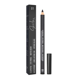 Sheila Cosmetics Cleopatra, Waterproof Eye Pencil, Soft and Blendable Texture, 24 Hours Hold, Ophthalmologically Tested, Made in Italy (01 Intense Black)