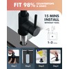 VFAUOSIT Black Kitchen Faucet with Soap Dispenser, 3-Mode Kitchen Sink