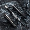 Hong Dian A3 pluma estilográfica de aluminio negro, diseño de
