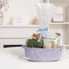 MEGASKET Purple Small Woven Basket, 13” x 9” x 5”