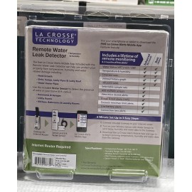 La Crosse Alerts Remote Temperature and Humidity Monitoring System w/Water Leak